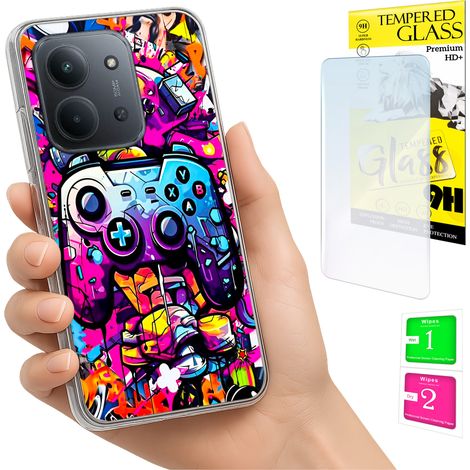 Custodia per Xiaomi Redmi 15C 5G 173mm / Poco C85, cover posteriore in vetro (1/5)