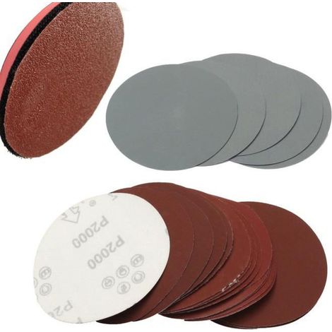 [JAMAIS UTILISÉ]25PCS 5 inch Feuille Papier de Verre Polissage Ponçage Grit 800 1000 1500 2000 3000 (1/4)