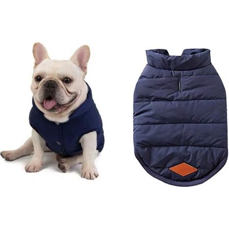 Aougo – Manteau d'hiver pour chien XXL – Tissu coupe-vent extérieur – Doublure en coton pour confort – Veste chaude pour promenades hivernales (1/5)