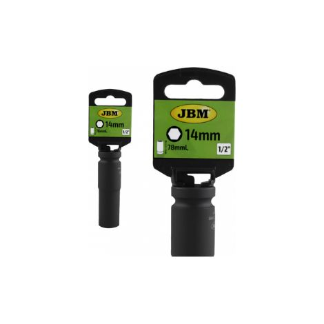 VASO DE IMPACTO LARGO HEX. 1/2" 14MM JBM 14737 (1/2)