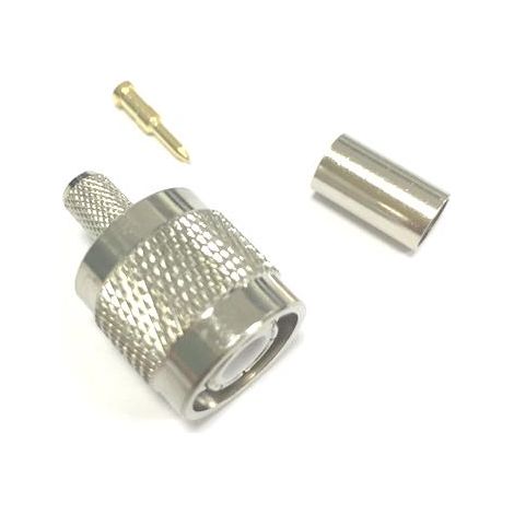Connecteur coaxial RS PRO Mâle Droit 50O Montage sur câble ( Prix pour 1 ) (1/3)
