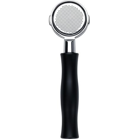 Porte-filtre sans fond de 51 mm compatible avec les machines Millennium à levier fabriquées après août 2000, porte-filtre nu avec poignée en aluminium anodisé noir (1/5)
