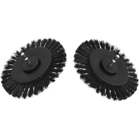 2er-Pack 3,5-Zoll-Elektrobohrbürstenkopf, langlebiger Bohrbürstenaufsatz für Teppichreinigung und Dekoration, Schwarz (1/5)