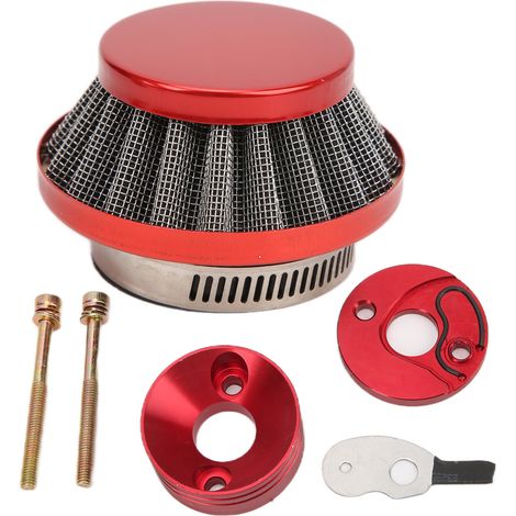 Adaptateur de Filtre à Air de Carburateur Remplacement Rouge pour 23cc 33cc 43cc Big Foot Goped Blade Scooter.