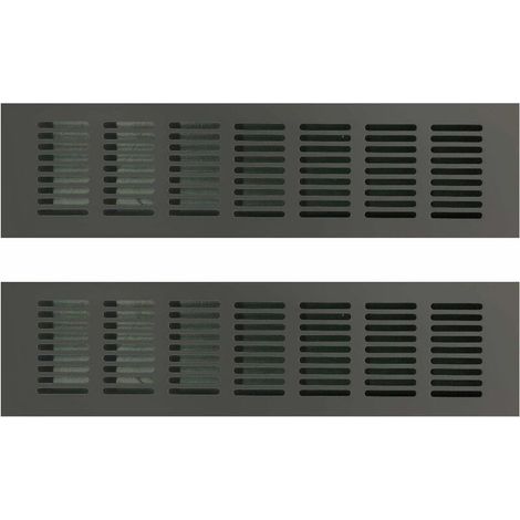 Grille de ventilation rectangulaire 80 × 300mm – Aluminium pour espaces confinés – Ventilation optimale cuisine, salle de bain, bureau (1/5)