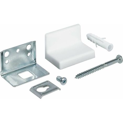 – Équerre de fixation en acier – Capacité de charge 150kg – Dimensions 56 x 35mm – Réglage inclinaison ± 15° – Vis et chevilles incluses (1/3)