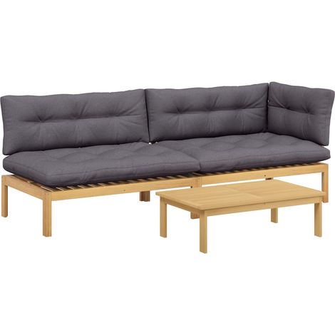 Maison Exclusive - 3 Stück Garten Pallet Sofa Einheiten Massivhol
