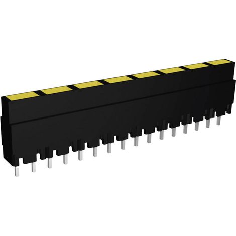Signal Construct ZALS 081 LED-Reihe 8fach Gelb  (L x B x H) 40.8 x 3.7 x 9 mm