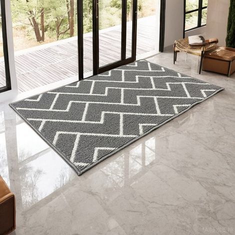 Felpudo de interior Duiten Cleanwalk Mat Dirt Scraper,absorbente de agua,felpudo de entrada para puerta principal,80 x 50 cm (1/5)