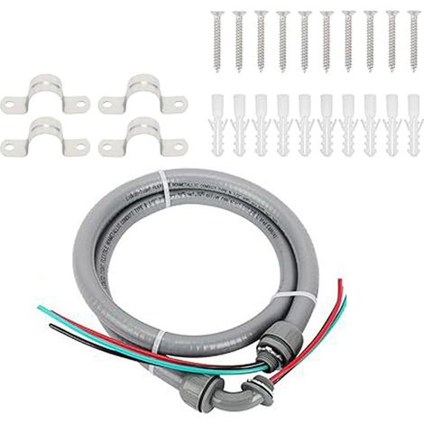 3. Fouet électrique robuste de 1,27 cm, conduit non métallique flexible et câble de calibre 10, kit de fouet électrique CA (1/5)