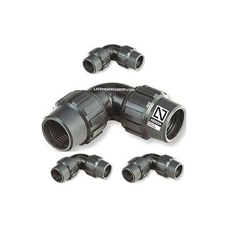 Lot de 4 Coude PE 32mm pour Tuyau Certifié AENOR Arrosage & Plomberie
