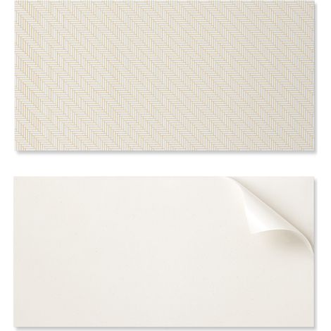 Baldosas de vinilo autoadhesivas - Decoraci贸n de pared para oficina con dise帽o de espiga 10x40x20 cm