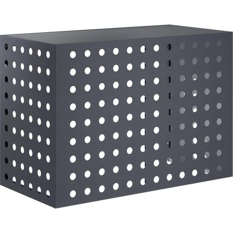 Klimaanlagenabdeckung Anthrazit 100 x 50 x 70 cm Stahl vidaXL (1/5)