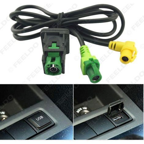 Compatible avec Volkswagen Jetta, Scirocco, Golf MK6, Passat : câble de commutation USB, câble de données USB, câble USB
