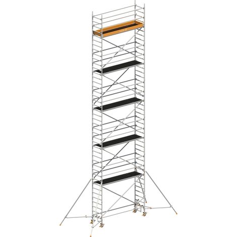 Layher Rollgerüst Uni Standard P2 mit Gerüststützen 12,20m AH (1/4)