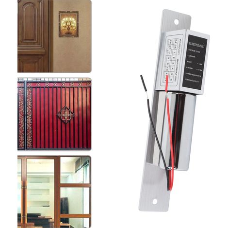 12-V-Magnet-Einsteckschloss aus Aluminiumlegierung und Edelstahl für Zutrittskontrollsysteme – Hohe Sicherheit, extrem niedriger Stromverbrauch, 500.000 Zyklen (1/5)