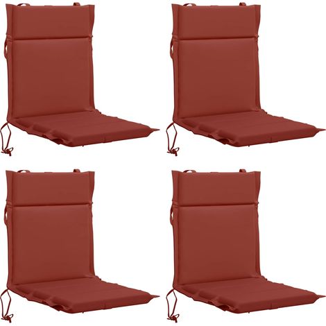 Kissen für Stühle mit niedriger Rückenlehne GEMERT 4 stk. vidaXL (1/5)