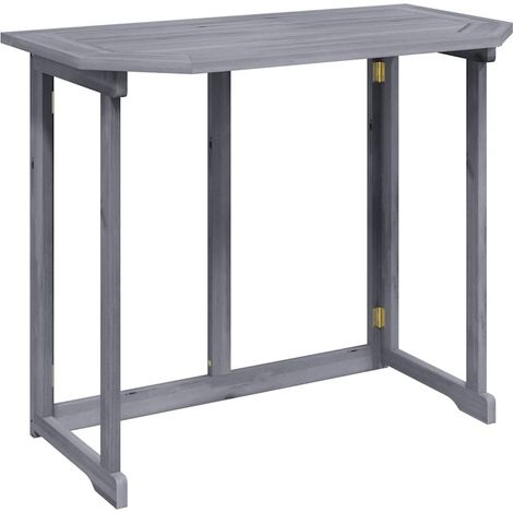 Balkontisch Klappbar 90x50x74 cm Massivholz Akazie