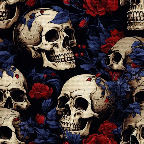Tela decorativa para exteriores Oxford - Motivo de calavera I DX4897 (1/5)