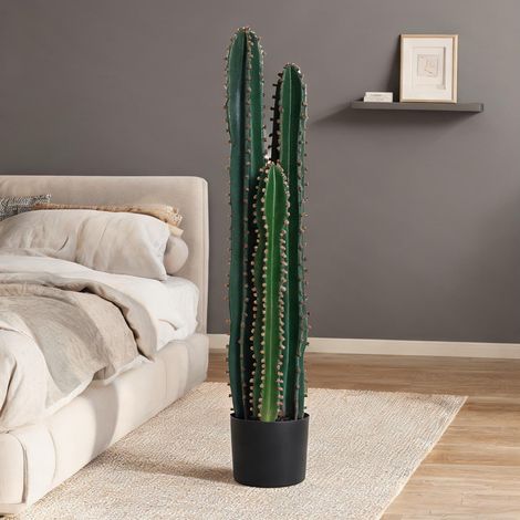 Plante artificielle vert en plastique 17 x 17 x 98 cm (1/5)