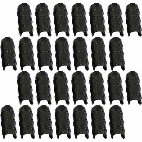 30pcs 32mm Serre Clips,Pinces à Tuyau pour la Fixation des Housses au Jardin Serres,des Films,des Plantes, (1/4)