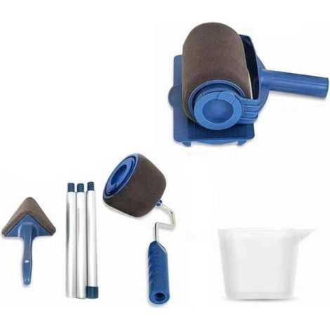 Kit de rouleau de peinture universel, pinceau, applicateur pour peinture sur murs et plafonds (1/5)