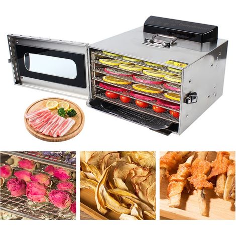 Deshidratador de cocina de 6 pisos Deshidratador de verduras Deshidratador de frutas Deshidratador de carne (1/5)