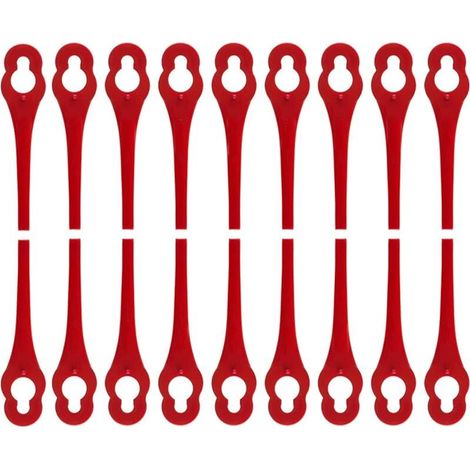100 pièces lames de rechange compatibles avec coupe bordure IKRA IART 2520, lames en nylon pour IAT 20-1M (1/5)