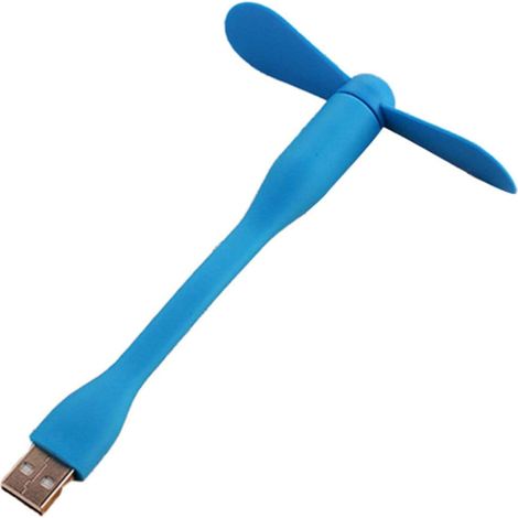 Ventilateur Usb - Mini Ventilateur Portable Flexible Avec Collier Réglable - Pour Pc Banque D Alimentation Et Appareils Usb - 1 Pièce (1/3)