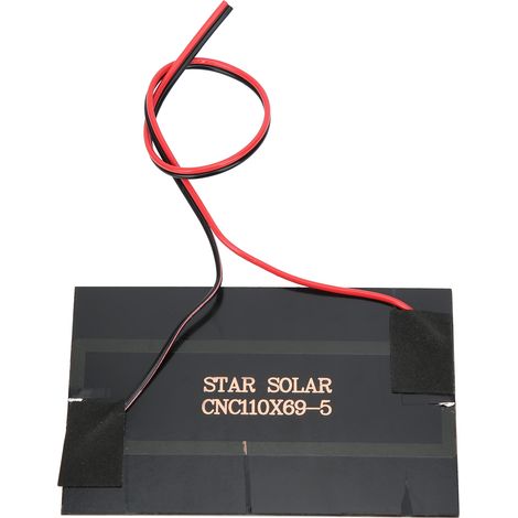 2 pièces Mini Panneau Solaire 5V 250mA avec Câble de 30cm pour Chargeur de Batterie (1/5)