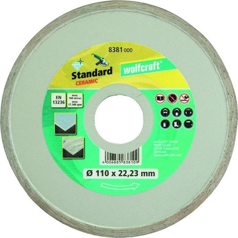 wolfcraft Disque diamant à tronçonner « Standard Ceramic » (1/2)