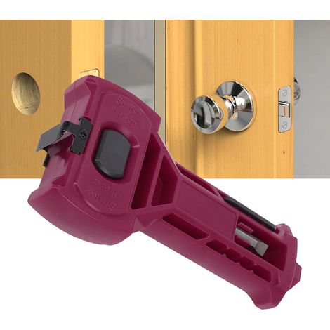Kit d'outils pour mortaises de loquets de porte carrés ou ronds, d'une épaisseur de 1-3/8 pouce ou 1-3/4 pouce, avec outils de sculpture et de burinage intégrés. (1/5)