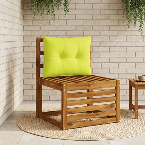 vidaXL Cojín de respaldo PUTTEN 100% Poliéster Verde brillante. (1/5)