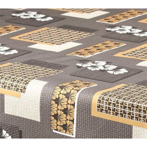 Runde Polyester-Tischdecke Ø160cm Aurore Grau Auf Kleiderbügel - Access Deco