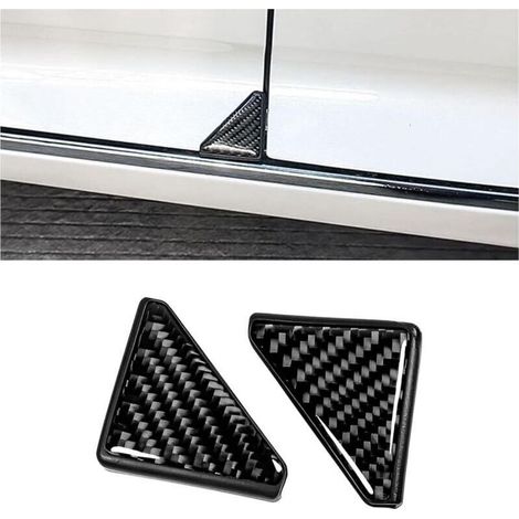 Protections d'angle de portière Noir 2 pièces Anti-rayures et anti-collision pour véhicule Couverture décorative avant (1/5)