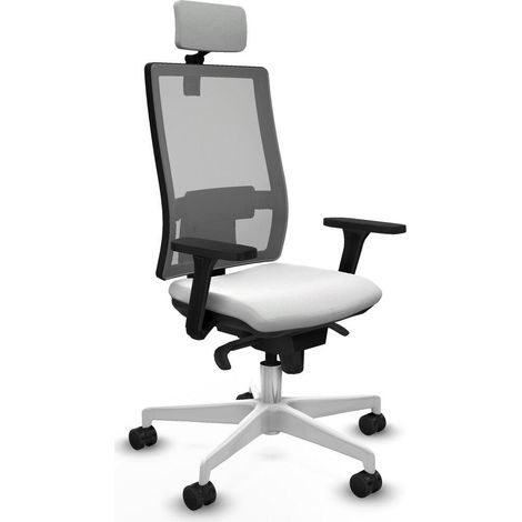 Piqueras y Crespo chaise ergonomique blanche bureau (1/3)