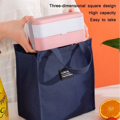 épaissie Aluminium Aluminium Isolant Bote à lunch Sac à repas portable imperméable, Spécifications: 24x27x14cm (rose) LUNCH BOX (1/5)