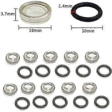 Joint de réservoir de maître-cylindre de frein unique de 18 mm avec voyant de niveau pour moto tout-terrain, compatible avec les modèles 14 mm, 12 mm et 10 mm (10 cps 10 mm). (1/5)