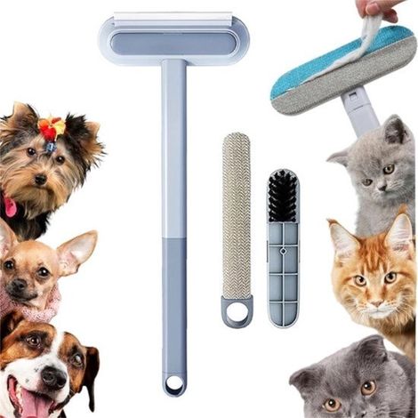 Brosse dépilatoire 4-en-1 – Réutilisable – Chien et chat – Canapé et tissus – Anti-poils – Multifonctionnelle (1/5)