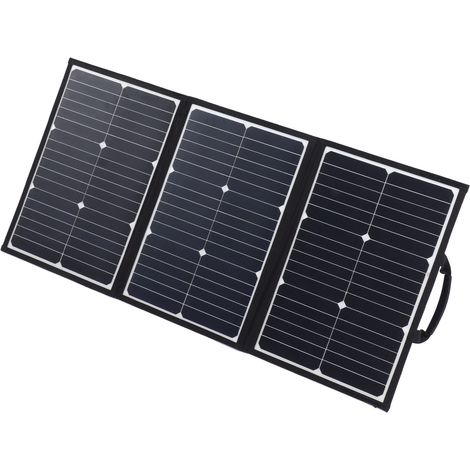Kit de chargeur solaire pliable et étanche 60 W, en plastique SP PET, pour téléphone portable, idéal pour le camping et les activités de plein air. Modèle 3 volets, 18 V. (1/5)