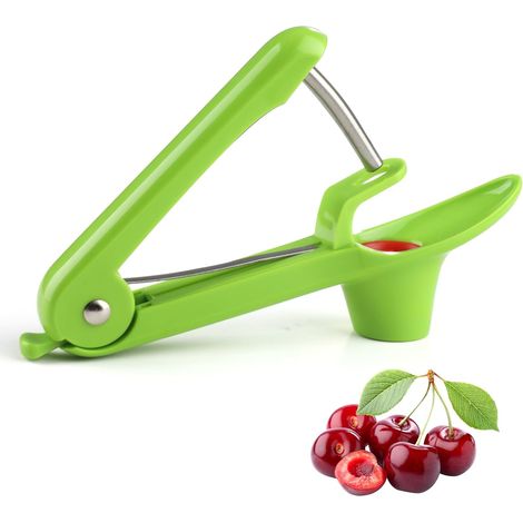 1 Dénoyauteur Acier Inoxydable, Poignée Ergonomique, Pour Cerise Prune Olive, Cuisine Maison (1/5)