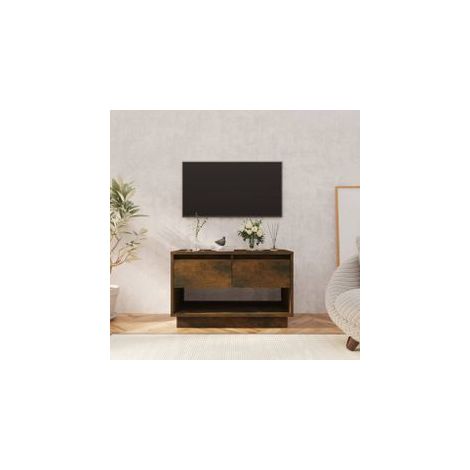 Meuble TV chêne fumé 70x41x44 bois d'ingénierie (1/5)