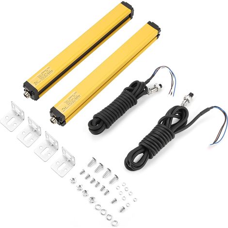 Barrière immatérielle de sécurité industrielle 24 V CC avec sortie NPN-NC protection à 6 faisceaux pour une sécurité améliorée sur le lieu de travail