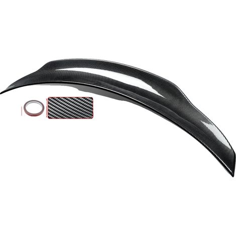 Alerón trasero, diseño ligero, construcción duradera, aspecto de carbono. (1/2)