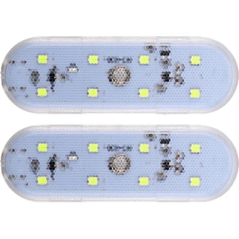 Lampe de lecture tactile rechargeable USB à 8 LED, accessoire de voiture (1/5)