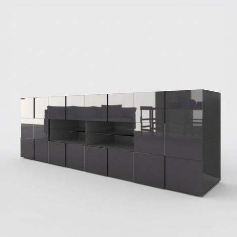 Moderne Wohnzimmer-Kommode mit Schubladen und Türen London