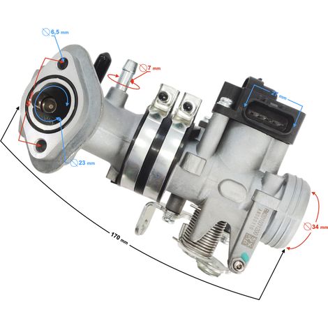 Drosselklappe (Schrittmotor und TPS-Einstellung) B-max