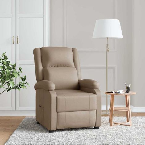 Relaxsessel Cappuccino-Braun Kunstleder