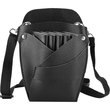 Sacoche de rangement portable pour ciseaux de coiffure, pinces à cheveux, peignes et autres outils de coiffure - Sac banane