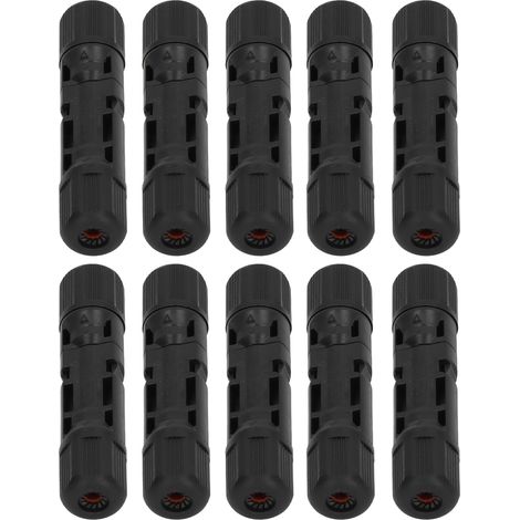 Lot de 10 connecteurs pour panneaux solaires étanches IP67, câble photovoltaïque, connecteurs mâle et femelle, 1000 V
